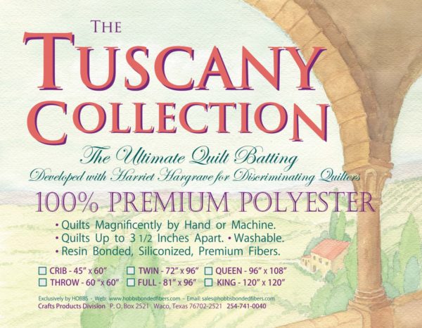 Hobbs Tuscany Polyester Batting - By the Yard 96" Wide