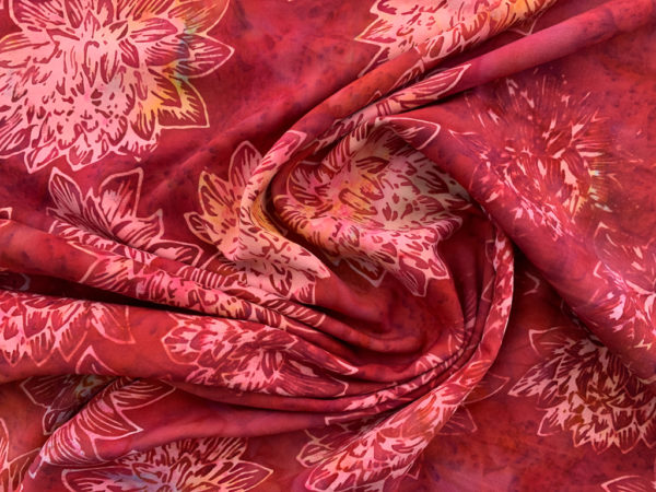 Rayon Batik - Batiks by Mirah - Pompeian - Red