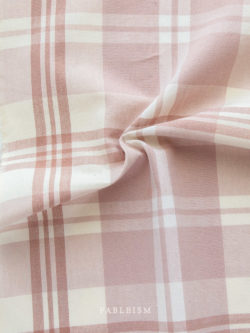 Arcade Plaid Woven - Yarn Dyed Cotton - Soft Rose