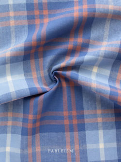 Arcade Plaid Woven - Yarn Dyed Cotton - Lazuli