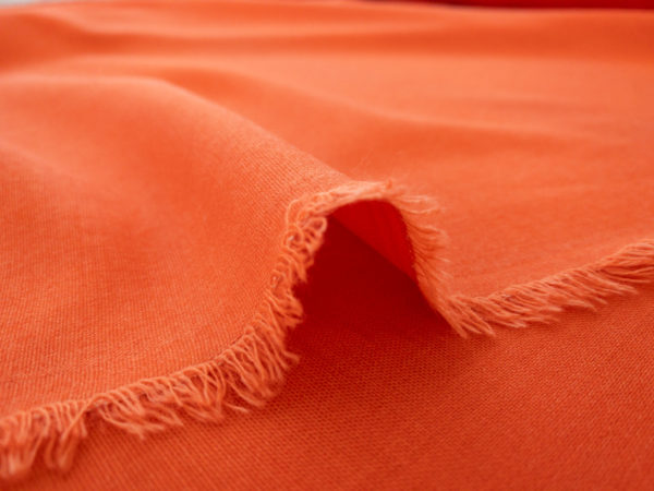 European Designer Deadstock - Wool/Polyester Stretch Suiting - Cantaloupe