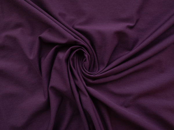 Designer Deadstock - Rayon/Spandex Jersey Knit - Aubergine