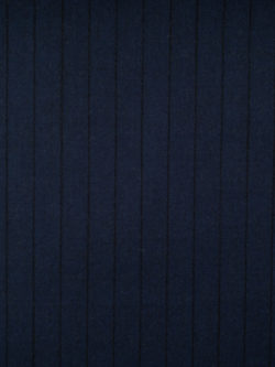 Japanese Designer Deadstock - Wool Suiting - Marine Navy