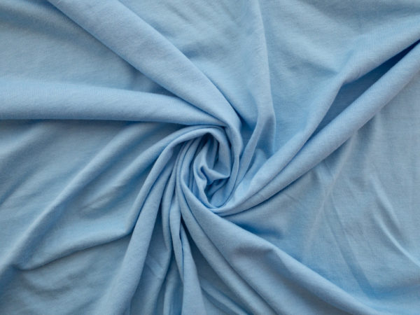 Designer Deadstock - Rayon/Spandex Jersey Knit - Sky Blue