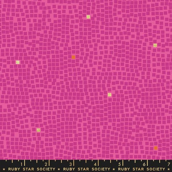 Quilting Cotton – Ruby Star Society – Pixel - Tile - Berry