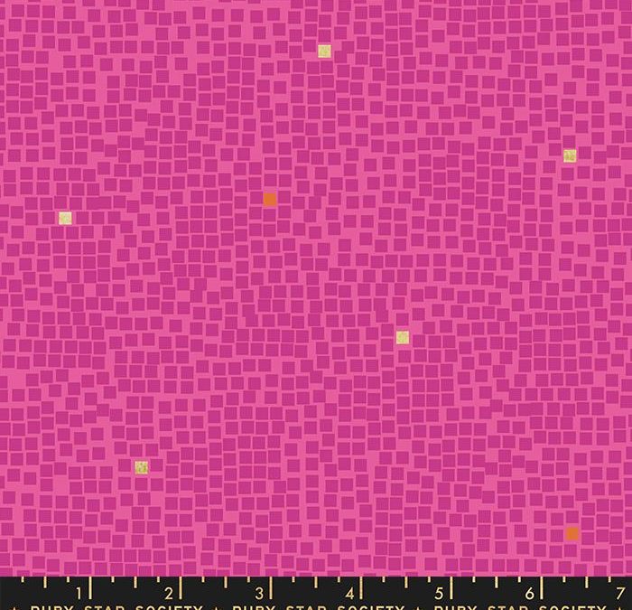 Quilting Cotton – Ruby Star Society – Pixel – Tile – Berry