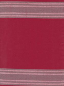 Enamoured Cotton Toweling - Red/Grey Stripe