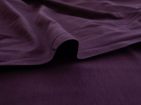 Designer Deadstock - Rayon/Spandex Jersey Knit - Aubergine