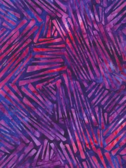 Artisan Cotton Batik – Velocity – Striation – Plum