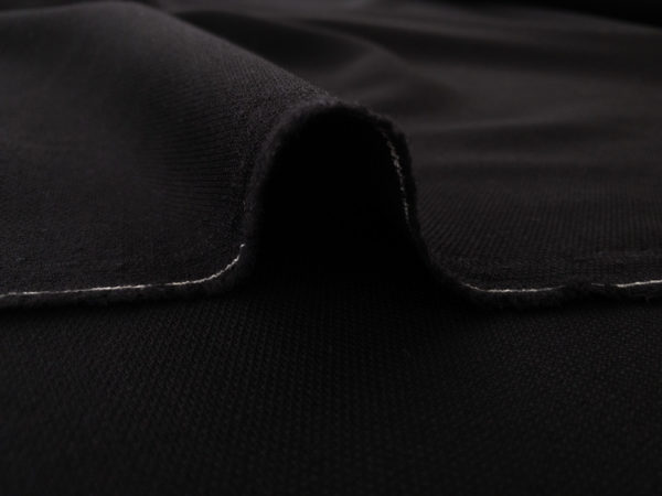 Japanese Designer Deadstock - Wool/Polyester Crepe Suiting - Black