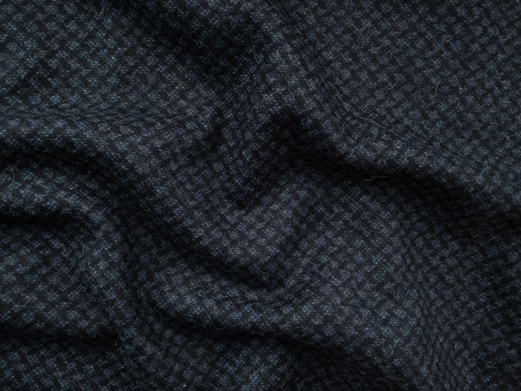 Japanese Designer Deadstock - Cotton/Polyester Mesh - Black - Stonemountain  & Daughter Fabrics