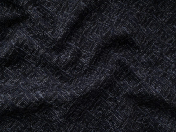 European Designer Deadstock - Wool Blend Coating - Navy