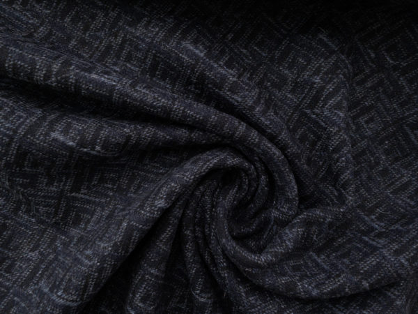 European Designer Deadstock - Wool Blend Coating - Navy