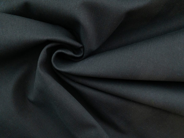 Japanese Designer Deadstock - Cotton/Spandex Stretch Coated Denim - Dark Indigo