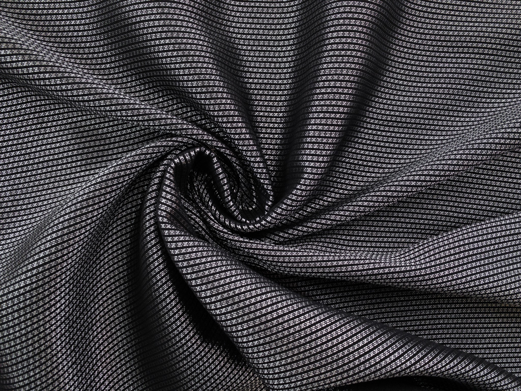 Japanese Designer Deadstock - Cotton/Polyester Mesh - Black