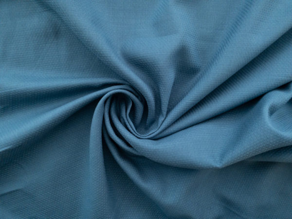 Japanese Designer Deadstock - Cotton Textured Voile - Teal