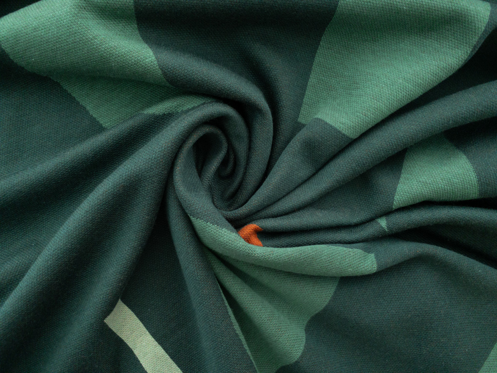 Mind the Maker – Organic Brushed Jacquard Knit – Element – Bottle Green