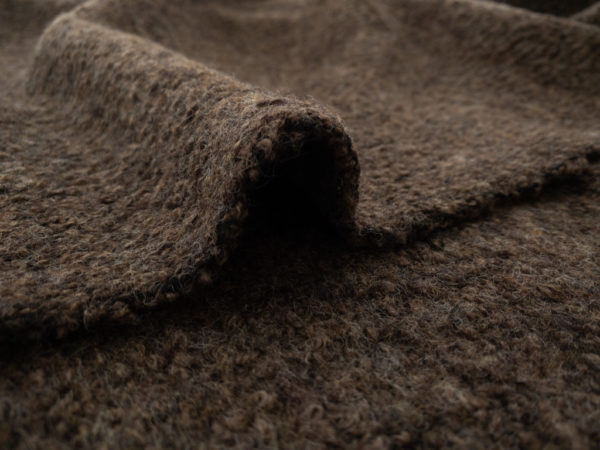 European Designer Deadstock – Wool/Polyester Chunky Rib Sweater Knit – Stone