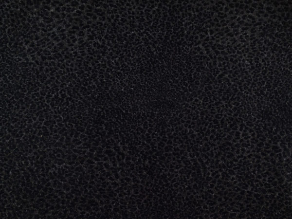 European Designer Deadstock – Wool/Polyester Flocked Knit – Charcoal Heather Leopard