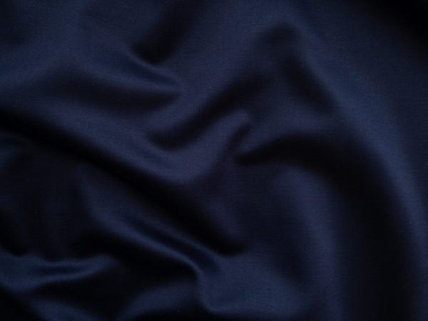 European Designer Deadstock - Cotton Sateen - Midnight Navy