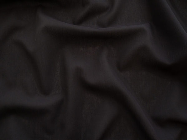 European Designer Deadstock - Cotton Voile - Black