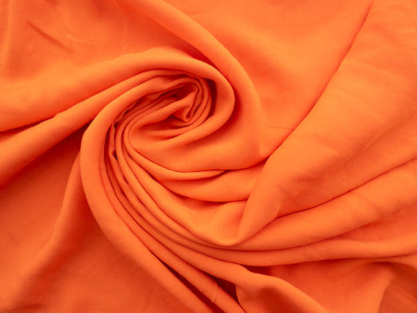 Designer Deadstock - Rayon Batiste – Orange