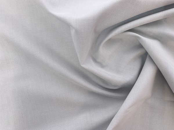Japanese Designer Deadstock - Yarn Dyed Cotton Shirting - Charcoal Ribbing Stripe