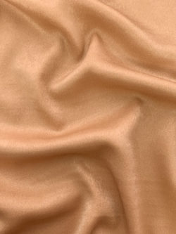 Japanese Designer Deadstock - Polyester Peached Sheened Crepe - Camel