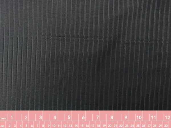 Japanese Designer Deadstock - Cotton/Silk Voile - Black Satin Stripe