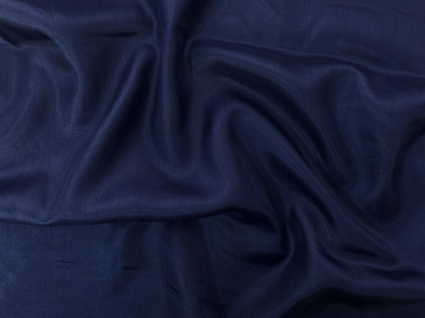 Japanese Designer Deadstock - Silk Voile - Navy