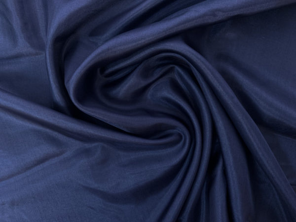 Japanese Designer Deadstock - Silk Voile - Navy