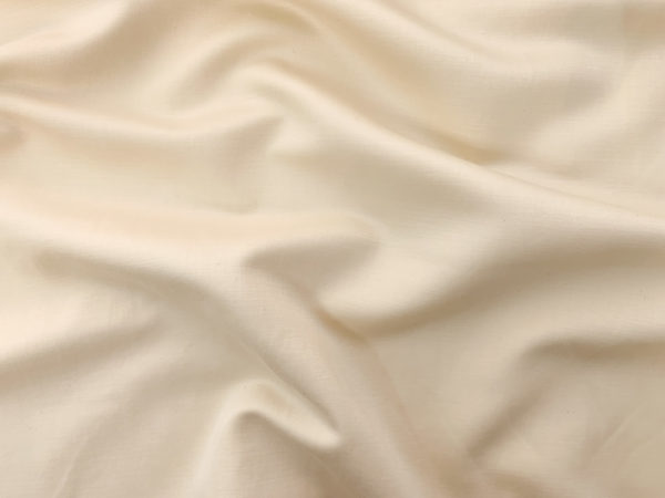 Japanese Designer Deadstock - Silk/Cotton Sateen - Buttermilk