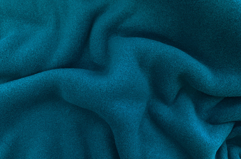 Polyester Polartec Fleece – Blue Coral