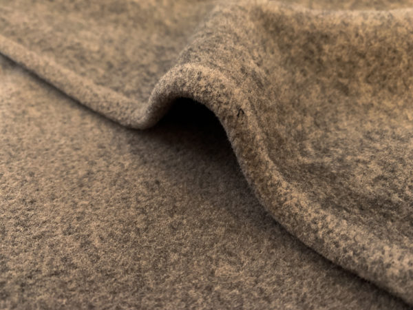 Polyester Polartec Fleece - Khaki Heather