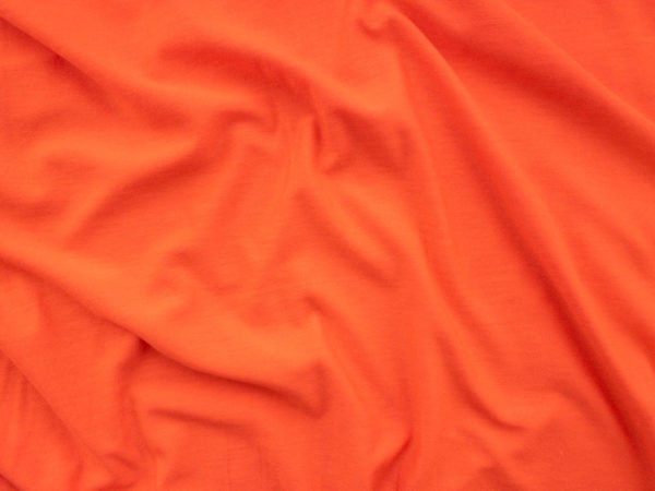 Designer Deadstock - Rayon/Spandex Jersey Knit - Orange