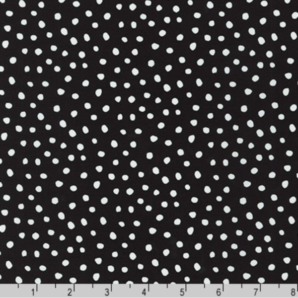 Quilting Cotton – Dot Delights – Black/White
