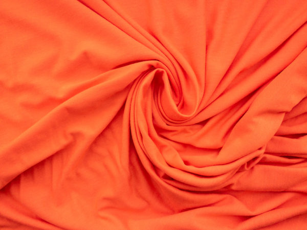 Designer Deadstock - Rayon/Spandex Jersey Knit - Orange