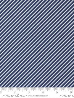 Quilting Cotton - Simply Delightful - Stripes - Nautical Blue