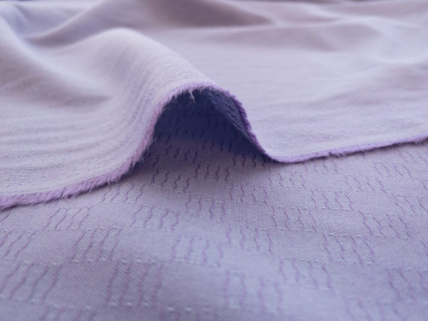 European Designer Deadstock – Viscose/Polyester Dobby – Lilac