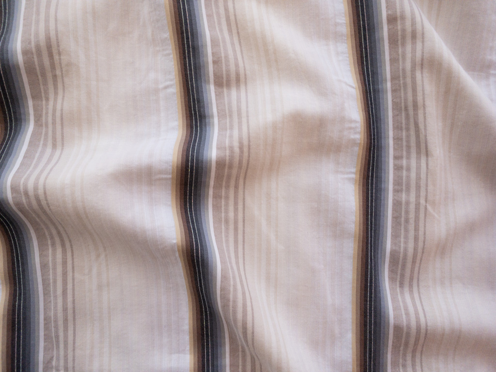 Vintage deadstock striped linen/cotton