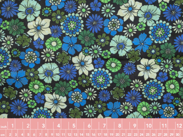 Lady McElroy - Viscose Crepe - Flower Power - Green