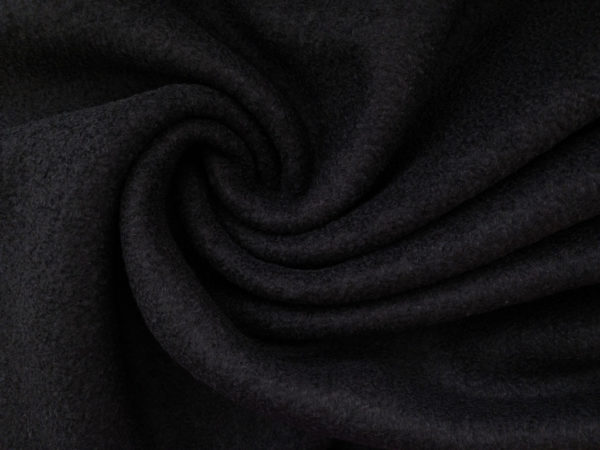 Designer Deadstock - Mercury Boiled Wool - Black