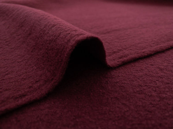 Designer Deadstock – Monica Boiled Wool – Wine