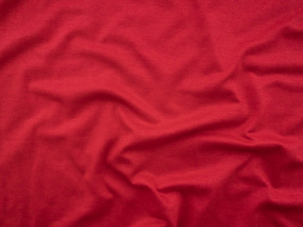 Designer Deadstock - Rayon/Wool Jersey - Classic Red