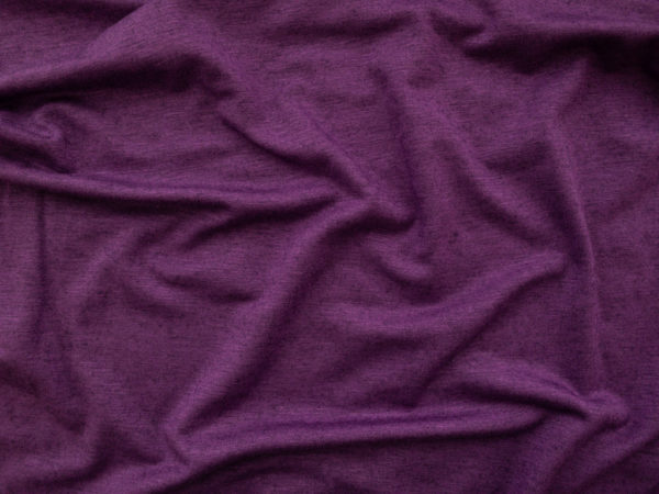 Designer Deadstock - Rayon/Wool Jersey - Violet Heather