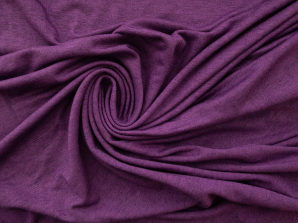 Designer Deadstock - Rayon/Wool Jersey - Violet Heather