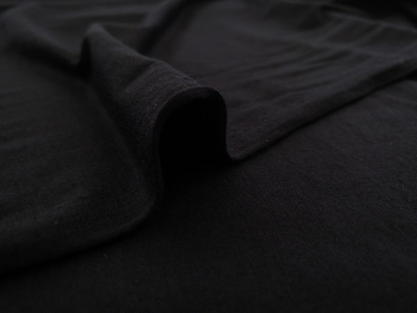 Designer Deadstock - Rayon/Wool Jersey - Black