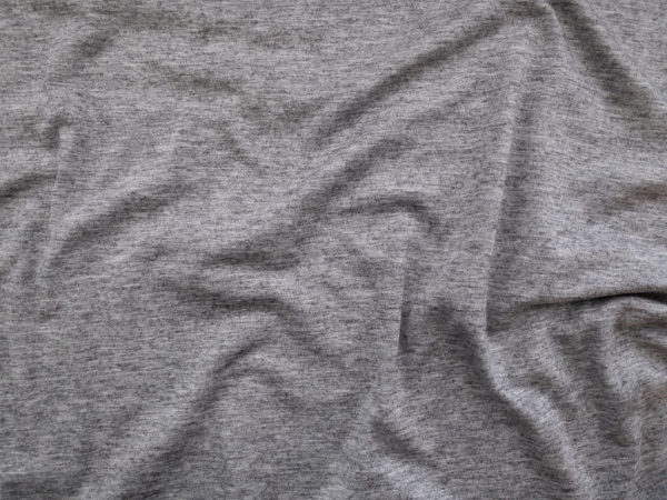 Designer Deadstock - Rayon/Wool Jersey - Grey Heather