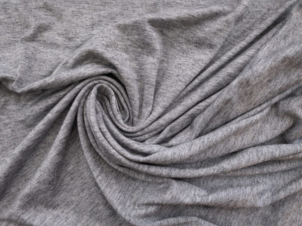 Designer Deadstock - Rayon/Wool Jersey - Grey Heather