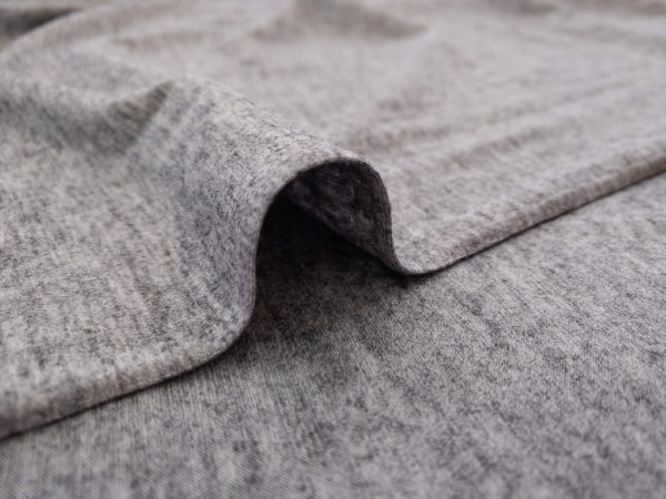 Designer Deadstock - Rayon/Wool Jersey - Grey Heather